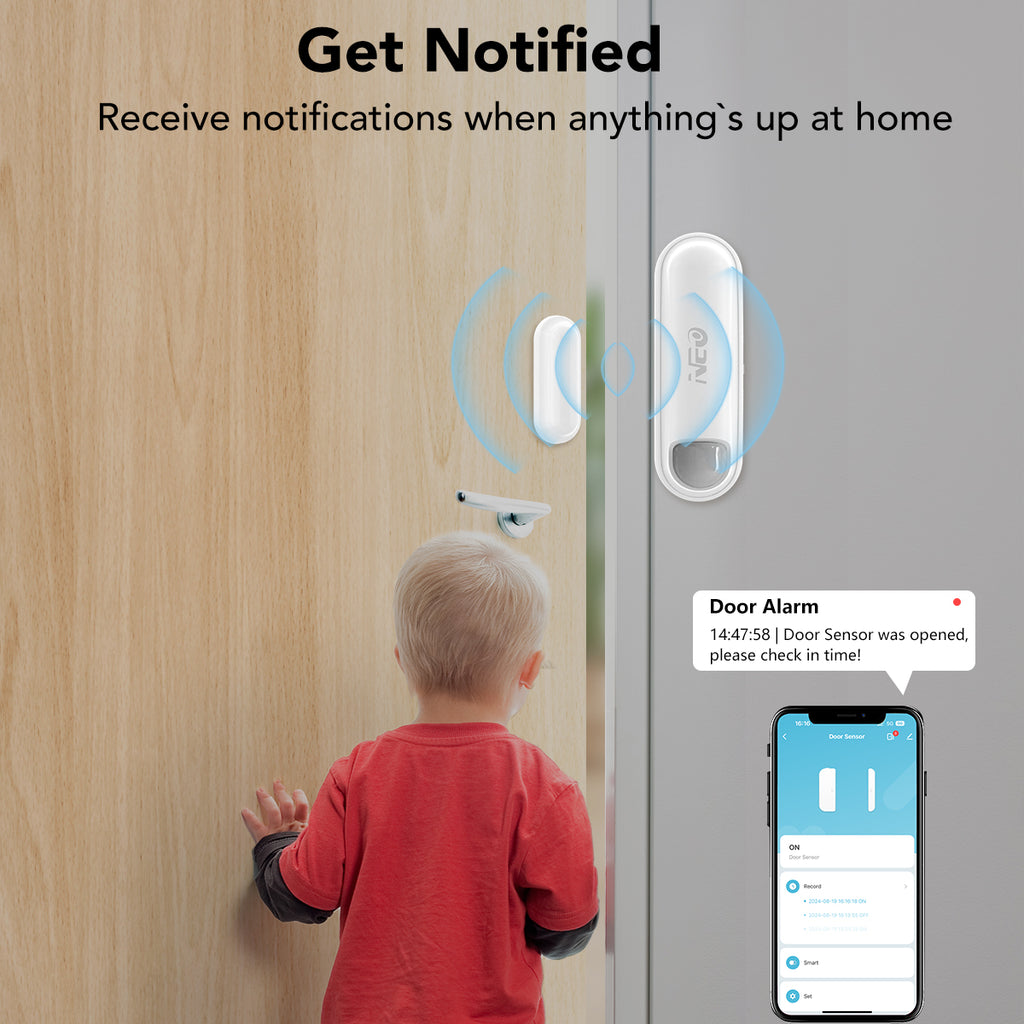 Zigbee 3.0 Door/Window Sensor Mini Sized Smart Home Automation Security, Magnetic, Work with Smartthings