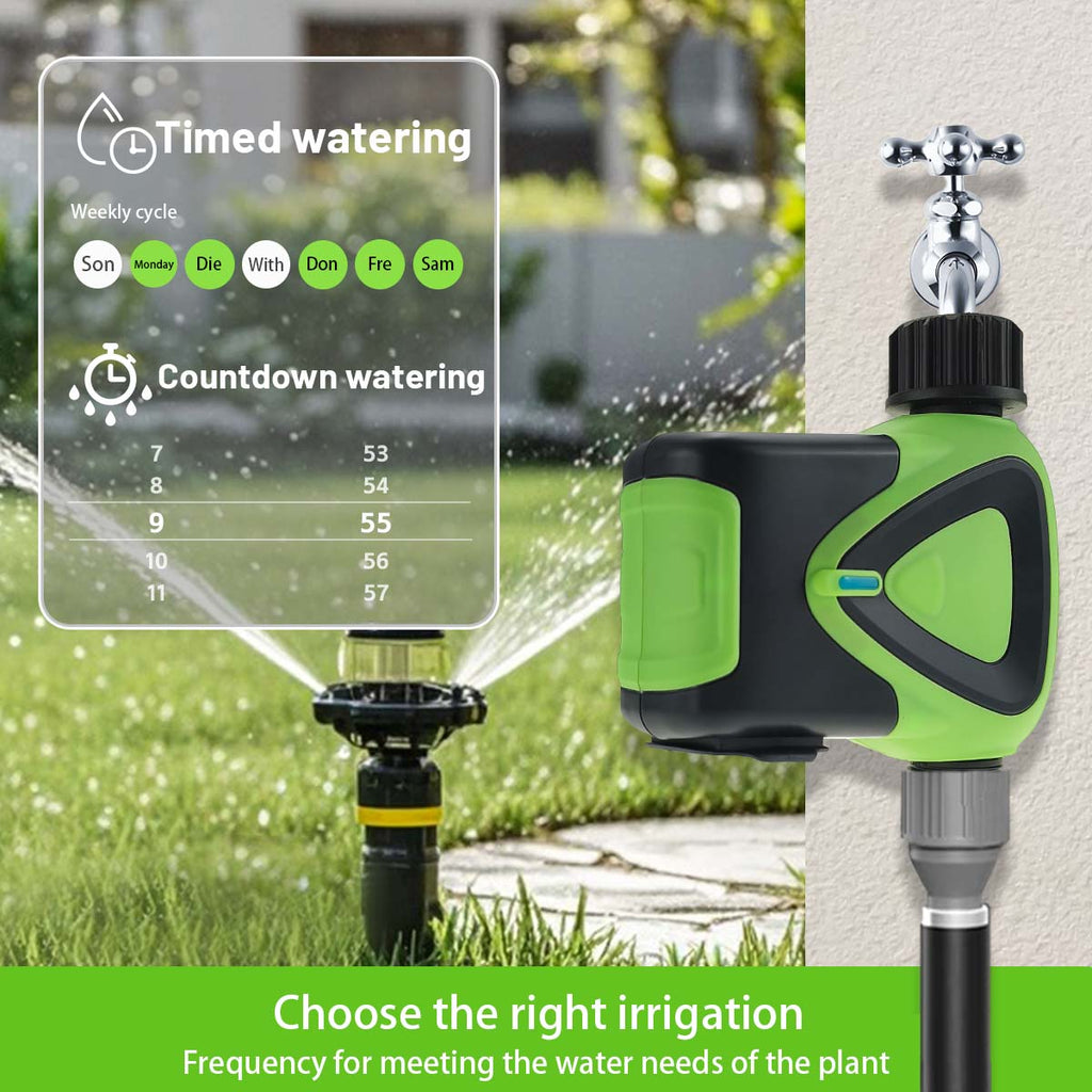 Lifeinnov Garden Hose Water Timer, 2.4GHz WiFi Smart Hose Sprinkler Timer with Tuya/Smart Life App, Smart Plant System for Automatic Watering for Outdoor Use