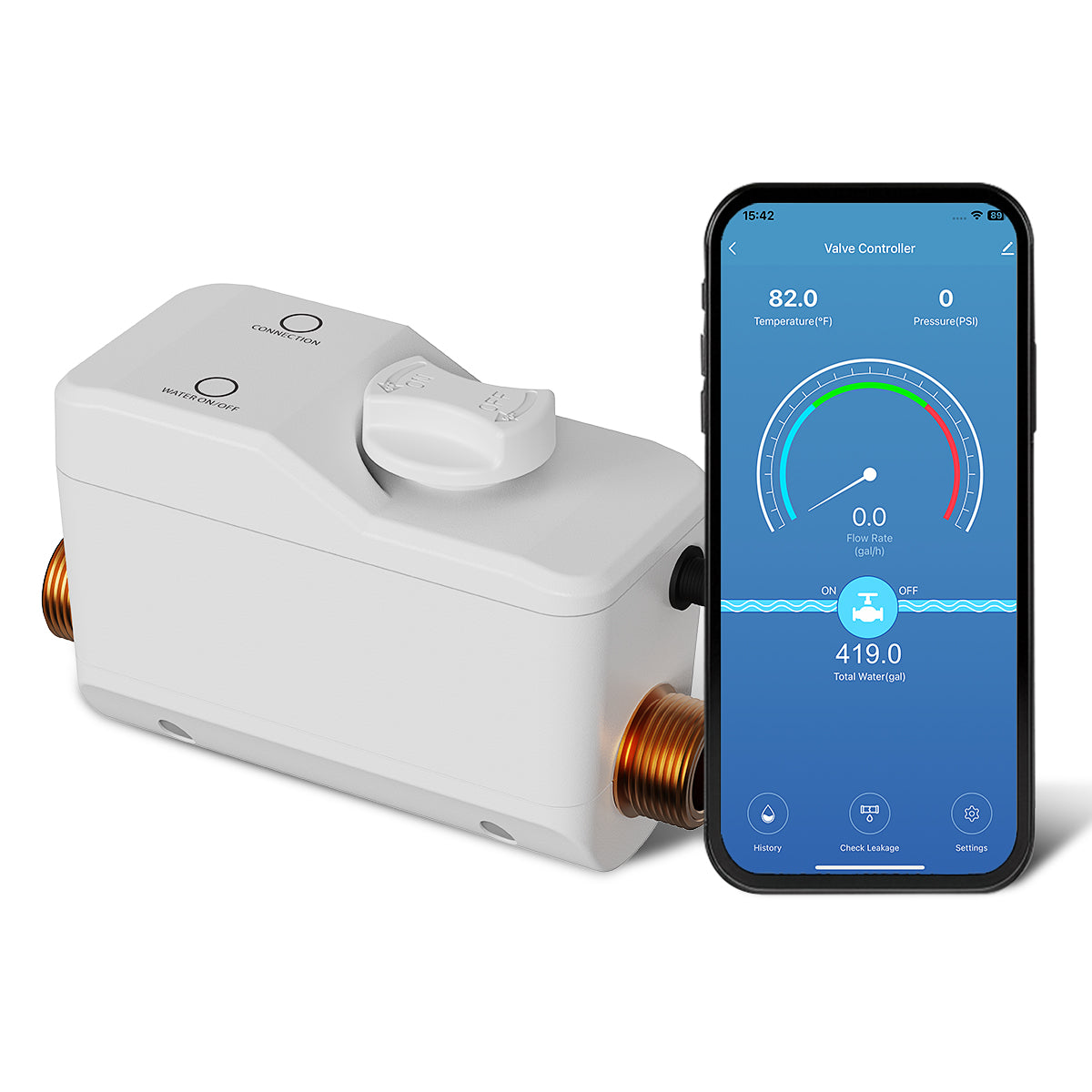 LifeInnov WiFi Smart Water Valve, DN20/DN25 – Tuya Smart Life App