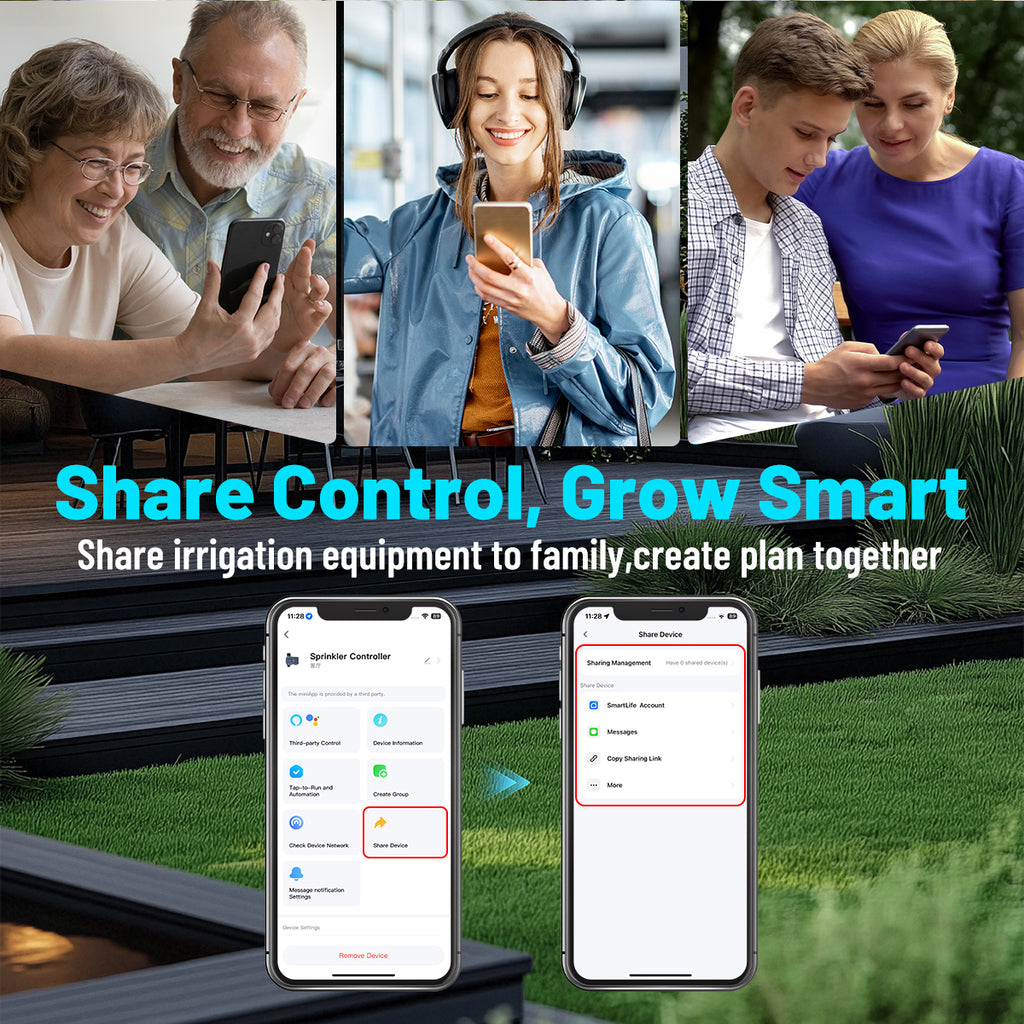 LifeInnov WiFi Smart Sprinkler Timer with Flow Meter, 2.4GHz, App & Alexa Control