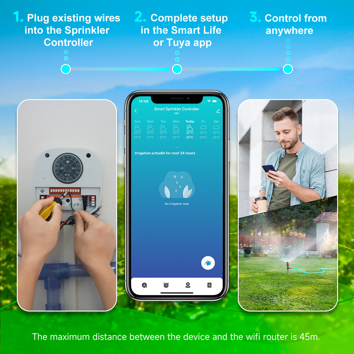 LifeInnov WiFi Smart Sprinkler Controller Pro — 12-Zone, Alexa Compatible