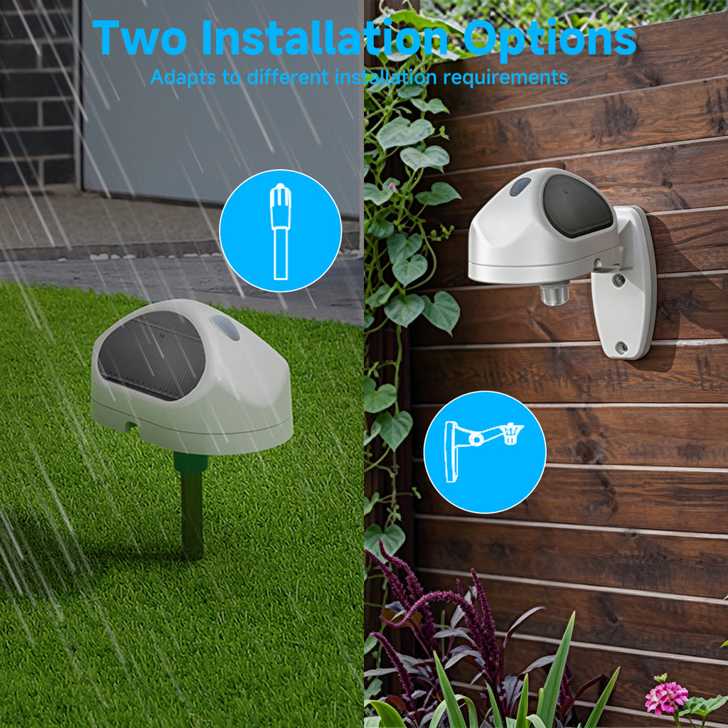 LifeInnov WiFi Smart Rain Sensor detects rainfall for Smart Life scenes, helping compatible irrigation devices avoid watering when rain is detected outside.
