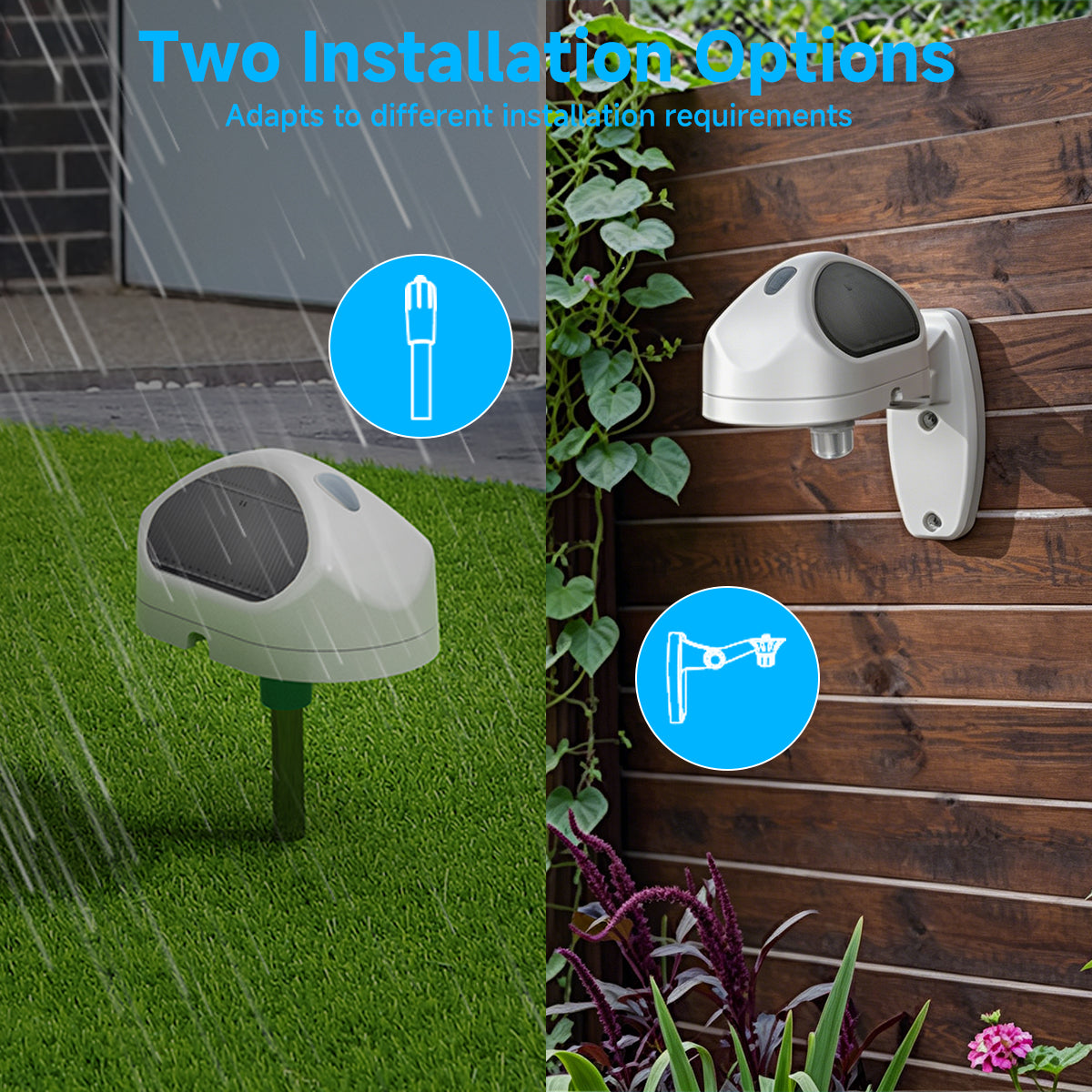 LifeInnov WiFi Smart Rain Sensor detects rainfall for Smart Life scenes, helping compatible irrigation devices avoid watering when rain is detected outside.