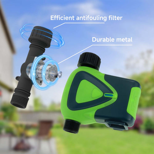 Lifeinnov Garden Hose Water Timer, 2.4GHz WiFi Smart Hose Sprinkler Timer with Tuya/Smart Life App, Smart Plant System for Automatic Watering for Outdoor Use