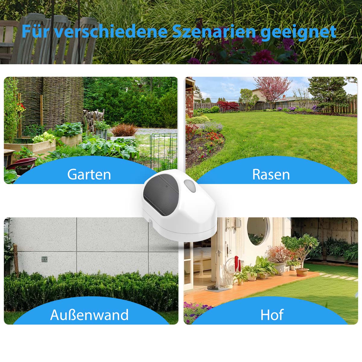 LifeInnov WiFi Smart Rain Sensor detects rainfall for Smart Life scenes, helping compatible irrigation devices avoid watering when rain is detected outside.