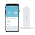 Zigbee Temperature and Humidity Sensor, Smart Thermometer and Hygrometer, Zigbee Hub Required, Compatible with Zigbee Hub Built-in, Home Assistant, SmartThings, Hubitat, Apple Homekit